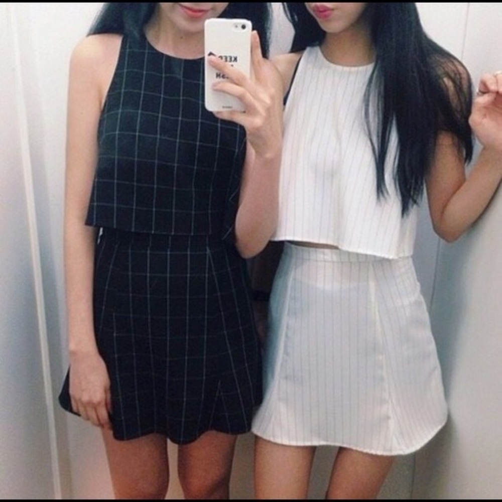 American Apparel Grid Circle Skirt